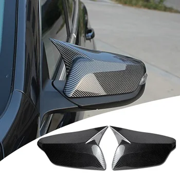 ABS de Fibra de Carbono Espejo de la Vista Posterior de la Vivienda Cuerno de Buey Tapa de la Cubierta del Lado de la Puerta Cubierta del Espejo para Chevrolet Malibu XL 2016-2020