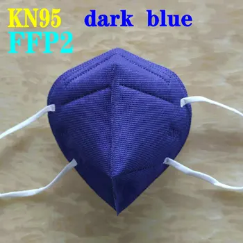 10 colores MASCARILLA FFP2 KN95 6 Capas de Adultos de Tela Negro de la Máscara de Mascarillas de Protección de la Boca de la Máscara de Cara Respirador de Filtro de la Máscara