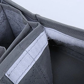 1 pc gabinete cajón organizador de 30 compartimentos Sujetador de lencería y ropa interior Empate Cajas de Almacenamiento de calcetines de color gris