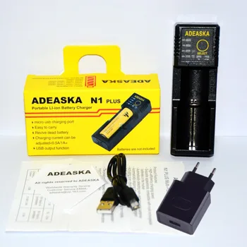 ADEASKA VC4 PLUS Pantalla LCD USB Rápido el Cargador Inteligente Para baterías Li-ion/IMR/LiFePO4/Ni-MH Batería
