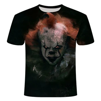2019 Películas de Terror QUE Payaso Impreso en 3D Camiseta de los Hombres/ de las Mujeres de Freddy, Jason Asesinos de la Película Camiseta de Annabelle la Personalidad de Hip Hop Top