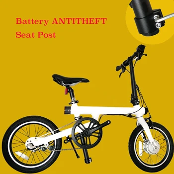 Anti-Robo de la Batería Asegurar el Asiento Posterior de la Abrazadera de Bloqueo de la Hebilla Theftproof para Xiaomi Mijia Bicicleta Eléctrica EF1 Plegable Qicycle E Scooter