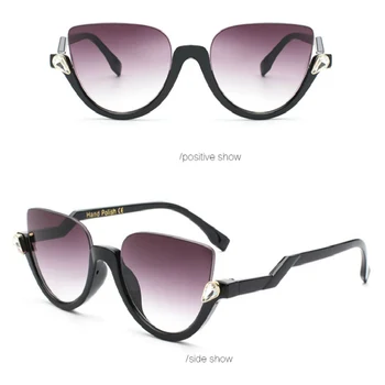 FENCHI gafas de sol de las mujeres de ojo de gato de lujo de diseño retro de la marca gafas de sol para damas, gafas de okulary lunetos oculos de sol feminino