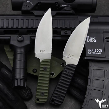 LENGREN DC53 de acero de Alta dureza pequeñas rectas la EDC cuchillo al aire libre táctico cuchillo de caza de auto-defensa de camping Sable agudo