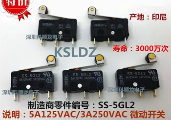 Envío gratis mucho (10 piezas/lote) Original Nuevo SS-5 SS-5GL SS-5GL2 SS-5GL13 SS-5-F SS-5GL-F 5A125VAC 3A250VAC Micro Interruptor de
