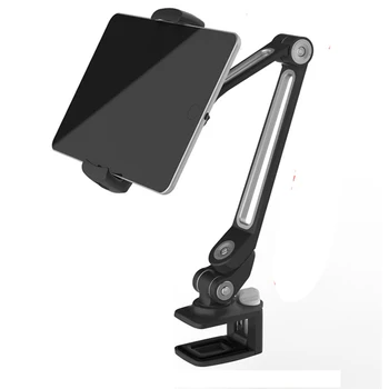 Escritorio Tipo de Hebilla Soporte para la Tableta de la Pantalla de 360 Rotación del Brazo de Múltiples Rotación de la Gente Perezosa de Aluminio soporte para iPad iPhone 4 a 11 pulgadas