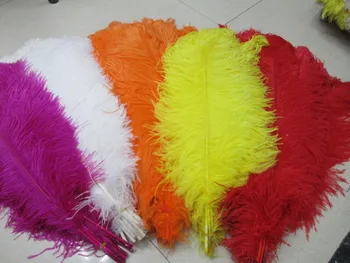 Extras Sur de la importación de plumas de avestruz 16-18inches/40-45cm diy hechos a mano decorativos trajes de novia props mayorista
