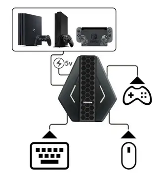 Cable Convertidor de juego portátil barato para xbox un controlador de Consola pubg Teclado Ratón Convertidor Para xbox 360/Ps3/Ps4/N-Interruptor de