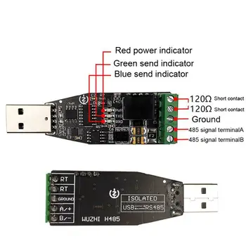 Aislado Industrial de USB a RS485 Módulo de Comunicación de los TELEVISORES de Protección del Convertidor R9JA