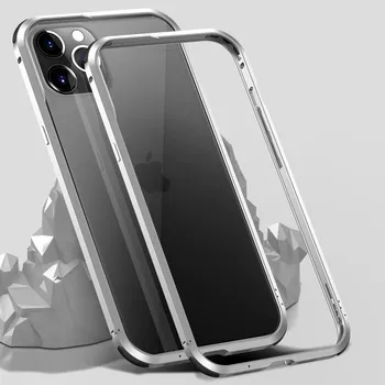 De lujo de Metal de Aluminio de Parachoques del Caso Para el iPhone 12 Pro Max 12 Mini Caso a prueba de Choques de la Luz 12 Pro Cubierta de Coque Para el iPhone 12 Pro Max