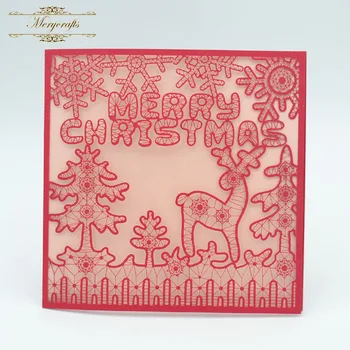 Nuevos productos de decoración para el hogar encantador MERY NAVIDAD tarjetas 3d de la boda decoración de 2018