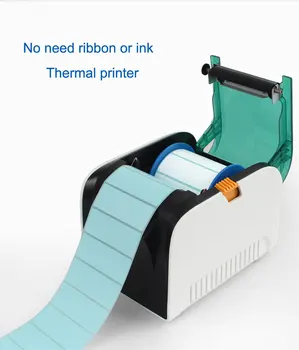 Térmica de bluetooth de la impresora de etiquetas de código de Barras de la impresora también se puede imprimir el recibo Adecuados para el papel ancho 20mm-80mm