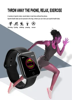 I5 Reloj Inteligente Para Los Hombres De Los Deportes De Podómetro Corazón De La Tasa De Control De La Presión Arterial De Las Mujeres Smartwatch Y68 Pro Regalos Para El Año Nuevo