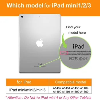 Mármol de Impresión de Libro Magnético Caso para el iPad mini 1 A1432 A1454 A1455 7.9