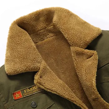 De invierno de los hombres chaqueta de los Hombres chaqueta de jean militar Más 5XL soldado del ejército de algodón de la fuerza Aérea de uno de sus hombres de la Marca de ropa de los Hombres chaquetas