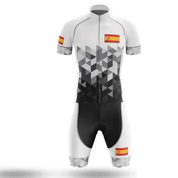 2020 España skinsuit ciclismo 20D gel abbigliamento ciclismo uomo de secado rápido traje de cuerpo transpirable de bicicletas mono de triatlón traje