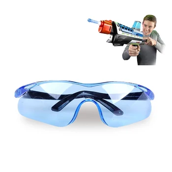 4 PIEZAS Azul de Plástico Durable Pistola de Juguete Gafas para Pistola Nerf Accesorios Proteger los Ojos Unisex al aire libre Niños Regalos Clásicos