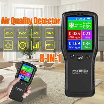 PM2.5 Detector de Mini Monitor de Calidad del Aire Probador Digital de Electrodomésticos Para el Monitor de Formaldehído TVOC PM2.5 PM10 HCHO de Aire a Gas Analyzer