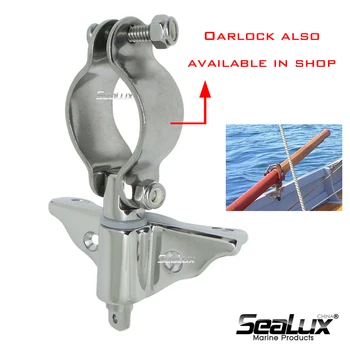 Sealux 2Pcs de Grado Marino inox Lado de montaje Oarlock socket para el Yate Barco de Vela de Pesca