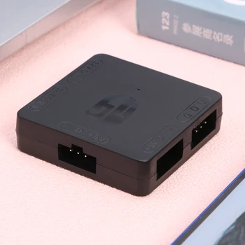 Compacto y Portátil Conveniente Llevar Equipo de 5V 3 Pin 12V de 4 Pines RGB Convertidor de PC de 5V a 12V de la Placa base RGB HUB