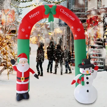 Inflable de Santa Claus de Navidad al aire Libre de Adornos de Navidad Año Nuevo de Parte de la Tienda del Hogar Patio Jardín de la Decoración de Navidad ornamen