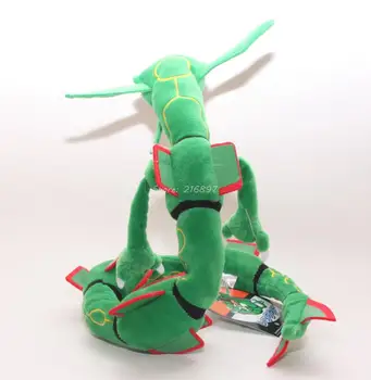 Anime Rayquaza Dragón de Peluche Juguetes de 80 cm de Tamaño Brinquedos