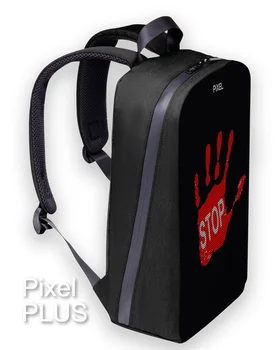 Ruso mochila con LED (LED) de la pantalla (display) Pixel Plus, smart, para los estudiantes, con conexión wi-fi y control