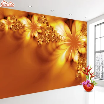 8d Cristal de Seda Mural de papel pintado 3d en Contacto con la Pared de Papel de Artículos de Decoración para el Hogar en 3d Fondos de pantalla para la Sala de estar Floral Auto-Adhesivo del Arte