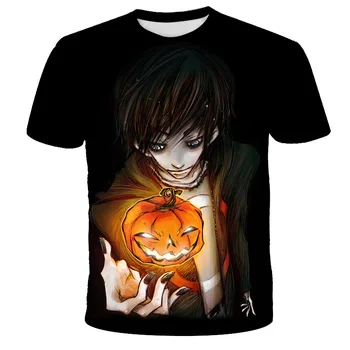 Impreso en 3D T-shirt, 3D T-shirt de moda, chicos y chicas Harajuku de dibujos animados camiseta, Halloween dibujos animados de moda de la calle T-shirt.