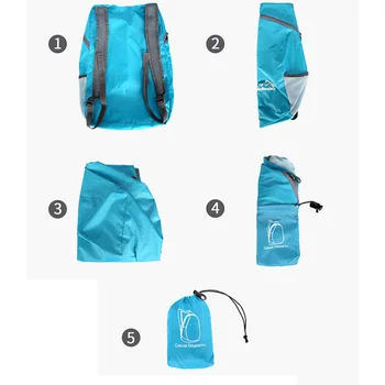 Portátil Plegable Mochila de 20L de Senderismo Ligero Bolsa de Deporte al aire libre Paquete de bolsas Impermeables Para las Mujeres de los Hombres de Viajes de Caza Pesca