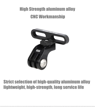 GUB 609 de Aluminio de la Bici Titular Adaptador para Cámara GoPro Y la Luz de la Lámpara de la Bicicleta Madre de los Accesorios de Montaje de las Cámaras Digitales