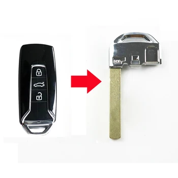 Smart Remote Llave de Insertar la llave en Blanco Para VW Touareg de Emergencia Mecánica Inserte la llave (año 2019)
