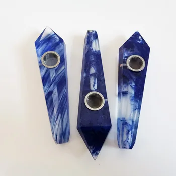 Original de piedra de pulido de cristal azul tubo de cristal artificial de fusión de tubería de 2 filtro +1 pincel