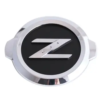 Negro cromado Z Logotipo de la Placa Delantera del Coche Tronco Emblema etiqueta Engomada de la Calcomanía para 350Z 370Z Fairlady Z33 de los Accesorios del Coche