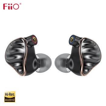 FiiO FH7 Audio de alta fidelidad Hi-Res Berilio PVD 5Driver (4 Knowles BA + 1DD) Híbrido de Auriculares con MMCX Cable Desmontable