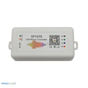 SP107E Bluetooth Pixel IC SPI Música de Controlador de LED iOs Android APP Para WS2812 SK6812 SK9822 RGBW APA102 LPD8806 Tira DC5-24 V