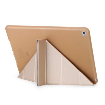 GOLP Caso para el iPad Air 2, de la PU del Soporte del Cuero Flip Frontal de la Cubierta Suave de TPU Inteligente de nuevo Caso para el iPad Air 2