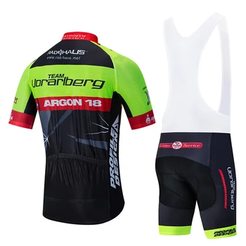 2020 EQUIPO de Uorarlberg jersey de ciclismo 20D pantalones Cortos en bicicleta conjunto de mtb de la Ropa de los hombres de ARGÓN quick dry pro CICLISMO camisetas de Maillot y Culotte de desgaste