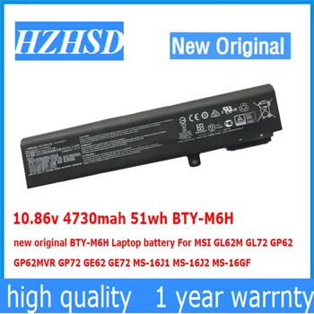 10.86 v 4730mah 51wh BTY-M6H nuevo original BTY-M6H Portátil batería Para MSI GL62M GL72 GP62 GP62MVR GP72 GE62 GE72 MS-16J1