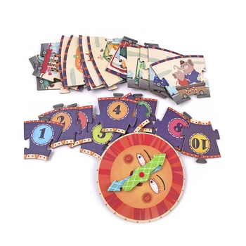 25 Pcs/set Grandes Juegos de Puzzle Rompecabezas de Cartón Reloj Digital de la Cognición Mideer Niños juegos para niños, juguetes de niños