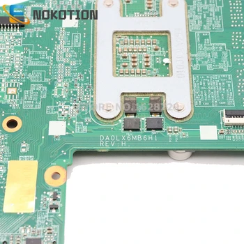 NOKOTION 630281-001 Para HP DV6T DV6-3000 de la placa base del ordenador Portátil DA0LX6MB6D0 HM55 DDR3 libre de la cpu
