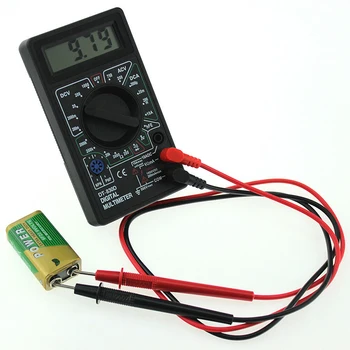 LCD Multímetro Digital con Precisión Voltímetro Amperímetro Probador de Alta Seguridad de la computadora de Mano Multímetro Probador DT830B AC/DC 750/1000V