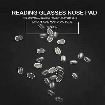 PVC cojín de nariz,gafas de lectura de la nariz anteojos partes 4000pcs empuje en gafas accesorios