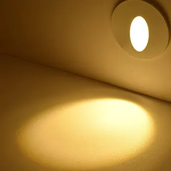 Nueva Dimmable 3W LED de luz de Pared LED Moderna Footlight Escalera de Luces Led de Paso de Luz de la Noche de la Lámpara Empotrada 85-265v