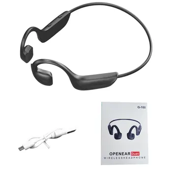 Bluetooth 5.0 G100 Hi-tech Auriculares Inalámbricos de Auriculares de Conducción Ósea Deporte al aire libre con los Auriculares con Micrófono de manos libres de Auriculares