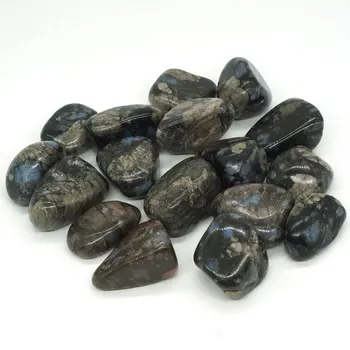 Natural de Texas Llanite Azul Opalite Cristal piedras Puntos de perlas Cayó Piedra Chakra de Sanación Reiki