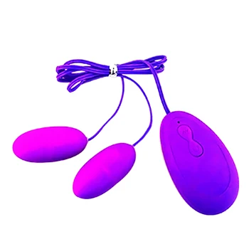 De Alta Calidad De Material Médico 20 De Frecuencias De Doble Cabezal Mate De Color Púrpura Mini Dual Rosa Huevo Vibrador Sexo Vibrador Del Sexo De Los Productos
