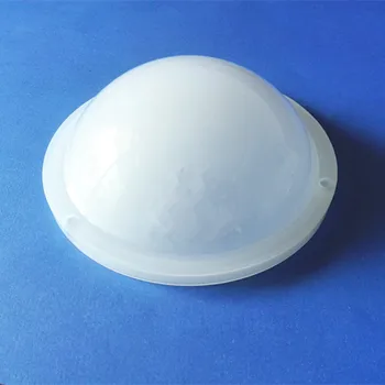 2 piezas de la forma redonda del LED de luz de la cubierta Anti-reflejos de la Leche superficie blanca o clara de la superficie cóncava convexa de la cubierta de 142mm