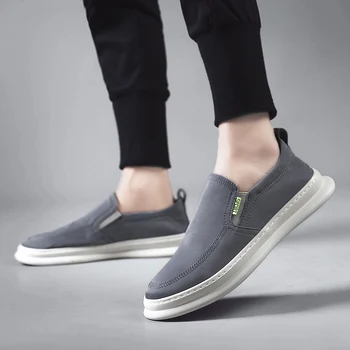 Casual Hombres zapatos de lona de mocasines slip-on cómodos mocasines masculinos antideslizante de verano al aire libre para caminar pisos zapatos calzado cómodo