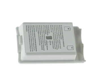 Batería de la Cubierta del Caso de Shell Kit con lable para Xbox 360 Controlador Inalámbrico en blanco y negro 100pcs/lot